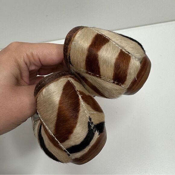 Matisse Ponyhair Exotic Animal Print Leather Upper Flats Size 6.5 - Picture 8 of 11